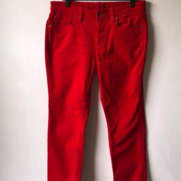 𝅺LANDS’ End Mid Rise Straight Corduroy Size 6 - Picture 1 of 8
